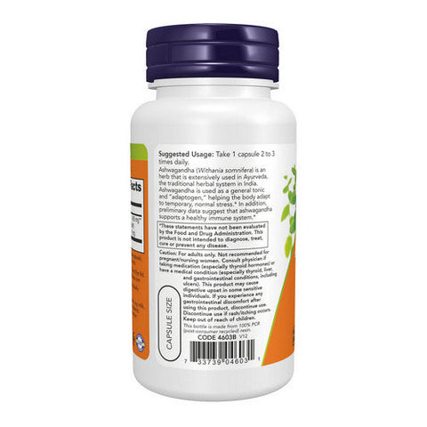 Now Foods, Ashwaganda, 450 Mg, 90 Veg Caps Now Foods