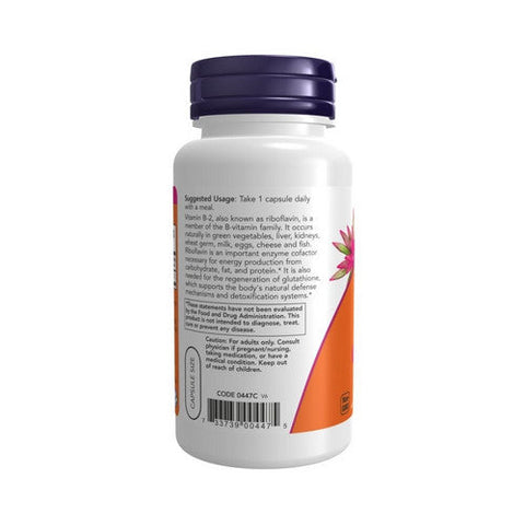Now Foods, Vitamin B-2, 100 Mg, 100 Veg Caps Now Foods