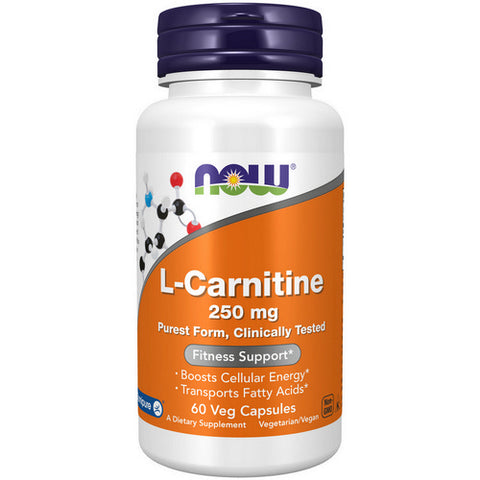 Now Foods, L-Carnitine, 250 Mg, 60 Veg Caps Now Foods