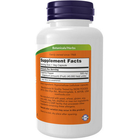 Now Foods, Cayenne, 500 mg, 100 Caps Now Foods