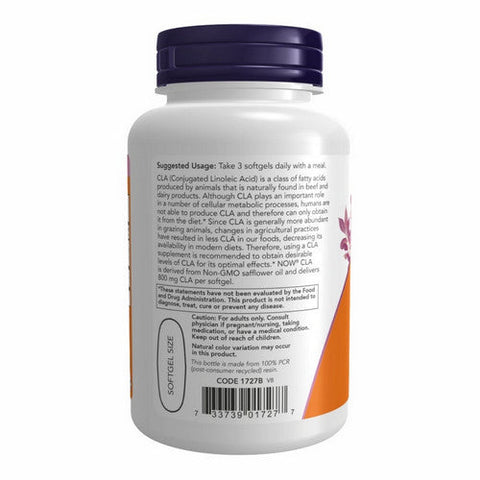 Now Foods, CLA - Conjugated Linoleic Acid, 800 Mg, 90 Softgels Now Foods