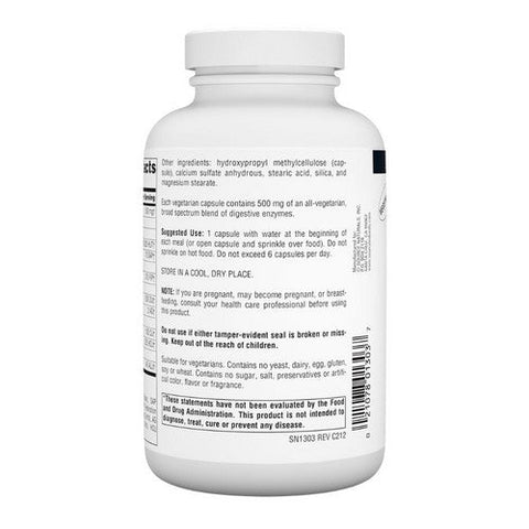 Source Naturals, Essential Enzymes, 500 mg, Vegetarian 240 VCaps Source Naturals