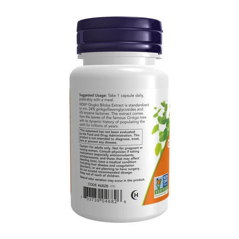 Now Foods, Ginkgo Biloba, 120 mg, 50 Vcaps Now Foods