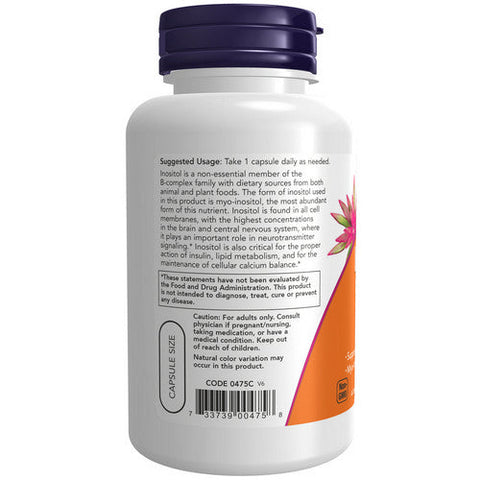 Now Foods, Inositol, 500 Mg, 100 Veg Caps Now Foods