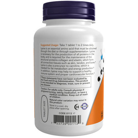 Now Foods, L-Lysine, 1000 mg, 100 Tabs Now Foods