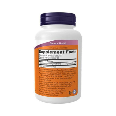 Now Foods, M.S.M, 1000 mg, 120 Caps Now Foods