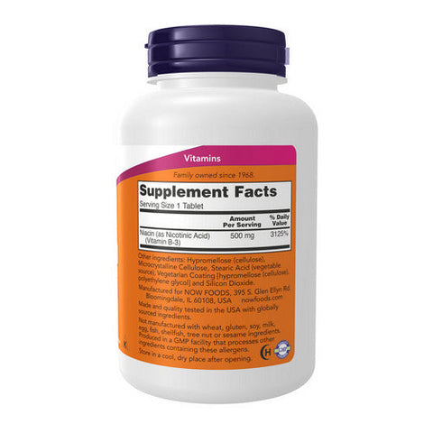 Now Foods, Niacin, 500 mg, Tr 250 Tabs Now Foods
