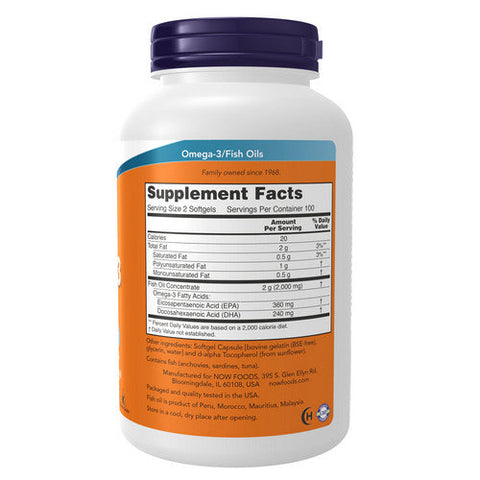 Now Foods, Omega-3, 200 Softgels Now Foods