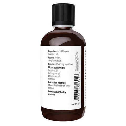 Now Foods, 100 % Rosemary Essential Oil, 118ml, 4 OZ
