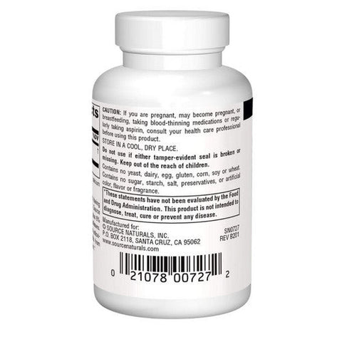 Source Naturals, Ginkgo-24 Biloba Extract, 40 MG, 60 Tabs Source Naturals