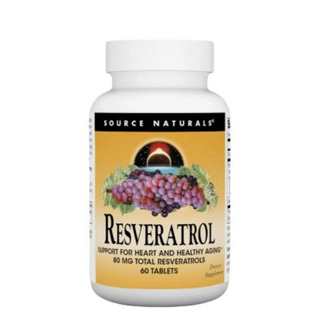 Source Naturals, Resveratrol, 80 mg, 60 Tabs Source Naturals