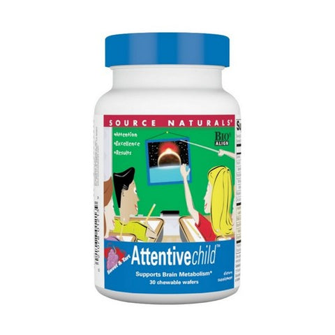Source Naturals, Attentive Child Sweet And Tart, 30 Tabs Source Naturals