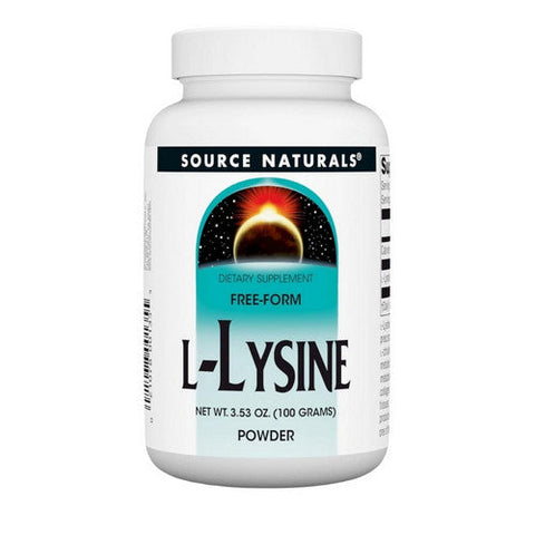 Source Naturals, L-Lysine, 3.53 oz (100 gms) Source Naturals