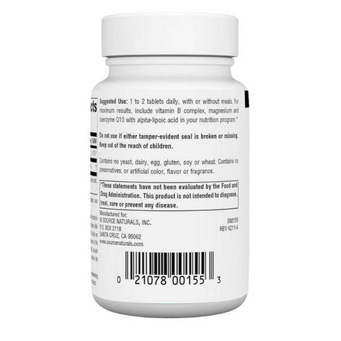 Source Naturals, Alpha-Lipoic Acid, 100 MG, 120 Tabs Source Naturals