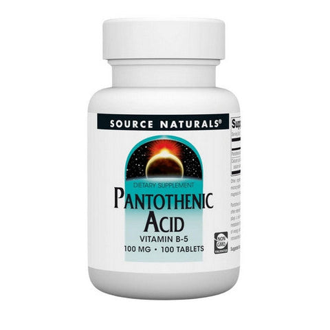 Source Naturals, Pantothenic Acid, 100 mg, 100 Tabs Source Naturals