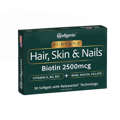 Wellgenix Health, Purvana Hair Skin & Nails, 30 Softgels Wellgenix Health