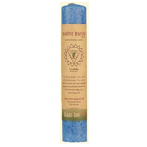 Aloha Bay, Candle, Chakra Pillar, (Positive energy) Blue Aloha Bay