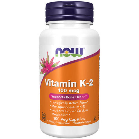 Now Foods, Vitamin K-2, 100 mcg, 100 Vcaps Now Foods