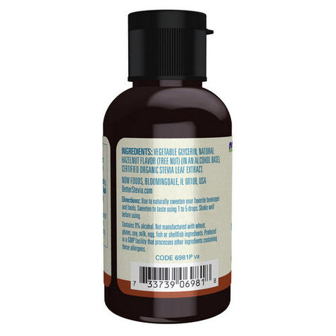 Now Foods, Better Stevia Hazelnut Liquid, 2 Oz Now Foods