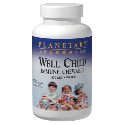 Planetary Herbals, Well Child Immune Chewable wafer, 30 Wafers Planetary Herbals