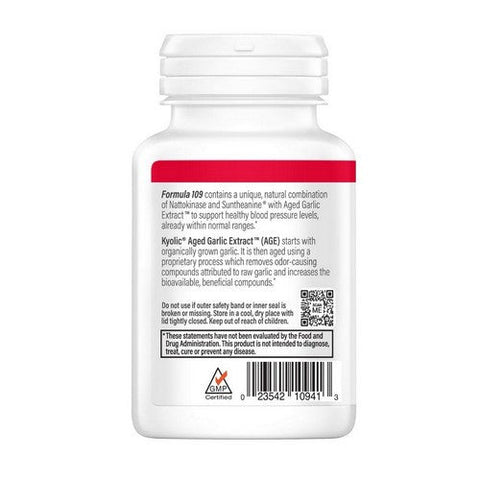 Kyolic, Blood Pressure Health Formula 109, 80 Caps Kyolic