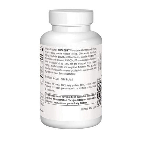 Source Naturals, Choco Lift, 500 Mg, 120 caps Source Naturals
