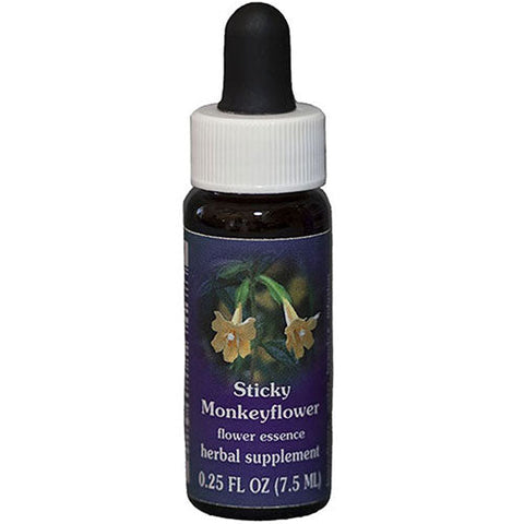 Flower Essence Services, Sticky Monkeyflower Dropper, 0.25 oz Flower Essence Services