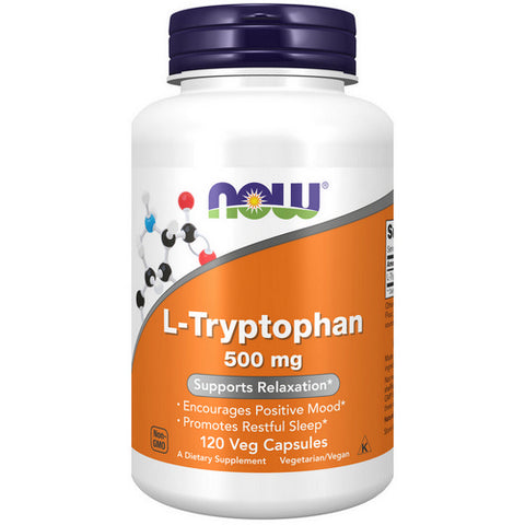 Now Foods, L-Tryptophan, 500 mg, 120 Vcaps Now Foods