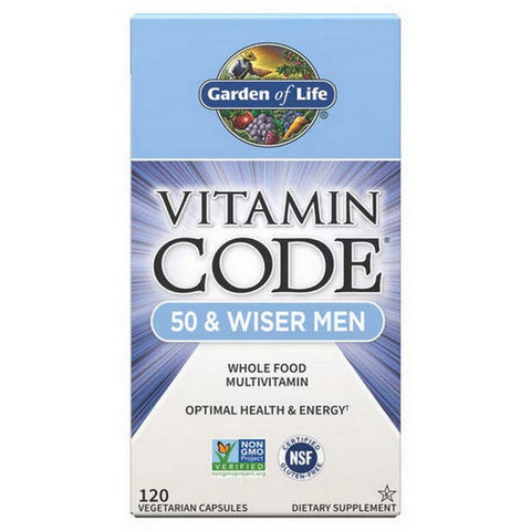 Garden of Life, Vitamin Code, 50 & Wiser Men's Formula 120 Caps Garden of Life