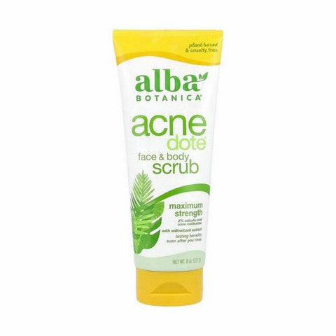 Alba Botanica, Natural ACNEdote Face & Body Scrub, 8 oz Alba Botanica