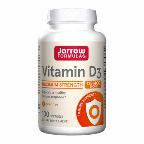Jarrow Formulas, Vitamin D3, 5000 Iu, 100 Softgels Jarrow Formulas