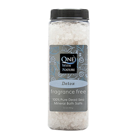 One with Nature, Bath Salts, Dead Sea Minerals/Fragrance Free 32 Oz One with Nature