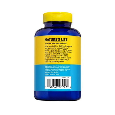 Nature's Life, Lipotropic Complex, 180 tabs Nature's Life