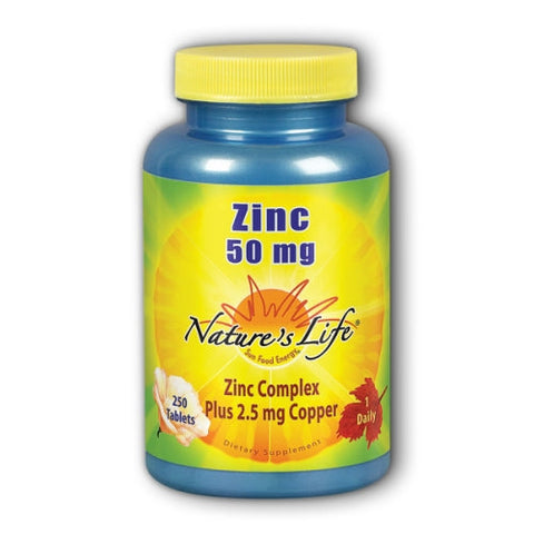 Nature's Life, Zinc, 50 mg, 250 tabs Nature's Life