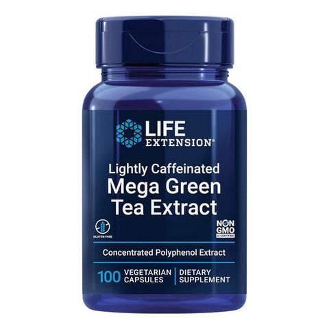 Life Extension, Mega Green Tea Extract (Lightly Caffeinated), 100 vcaps Life Extension