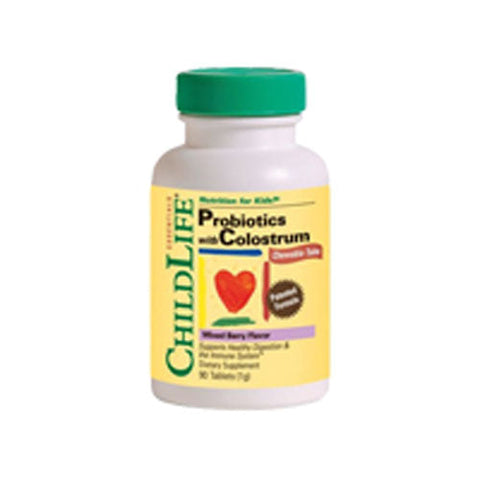 Child Life Essentials, Childbiotics Probiotics With Colostrum Natural Berry, 92 Tabs Child Life Essentials