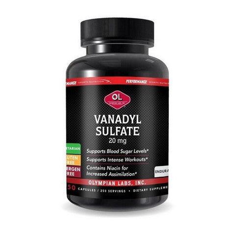 Olympian Labs, PSN Vanadyl Sulfate, 20 Mg, 250 Caps Olympian Labs