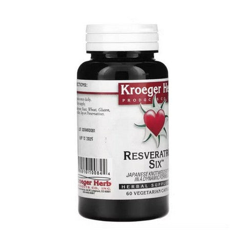Kroeger Herb, Resveratrol Six, 60 Veg Caps Kroeger Herb