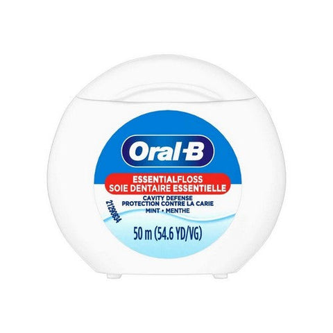Oral-B, Essential Floss Cavity Defense Dental Floss Mint, 54 Yards Oral-B