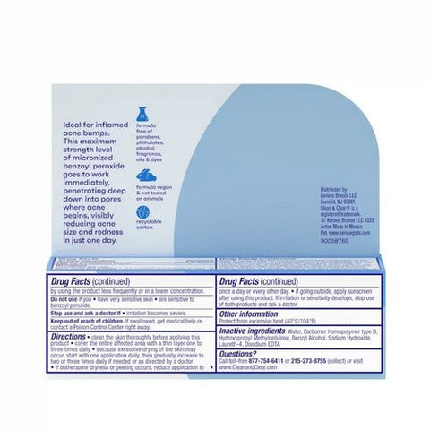 Clean & Clear, Persa Gel 10 Acne Treatment Maximum Strength, 1 Oz Clean & Clear