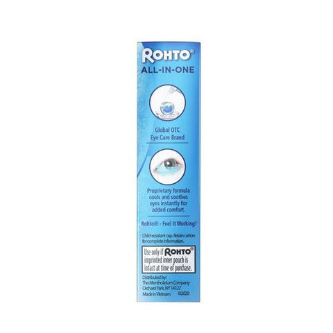 Rohto, Cooling Eye Drops All In One, 0.4 Oz Rohto