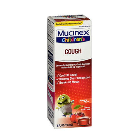 Mucinex, Children'S Cough Liquid Cherry, 4 Oz Mucinex