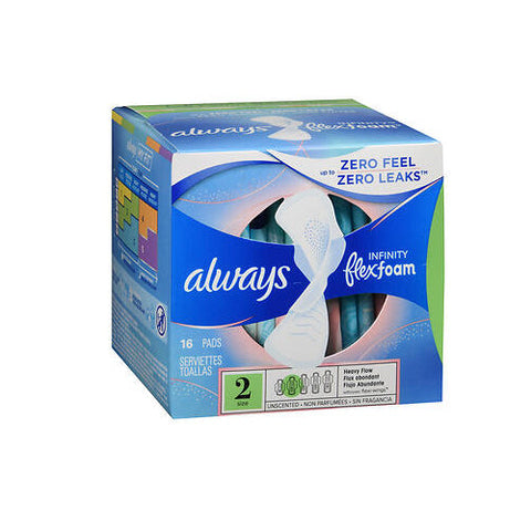 Always Discreet, Always Infinity with FlexFoam Pads with Flexi-Wings, 16 Count Always Discreet