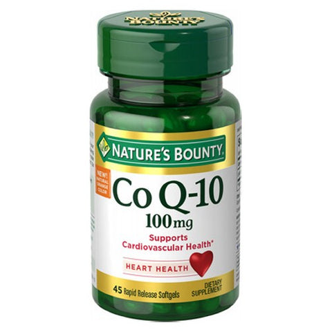 Nature's Bounty, Natures Bounty Q-Sorb Coenzyme Q-10, 100 mg, 45 Count Nature's Bounty