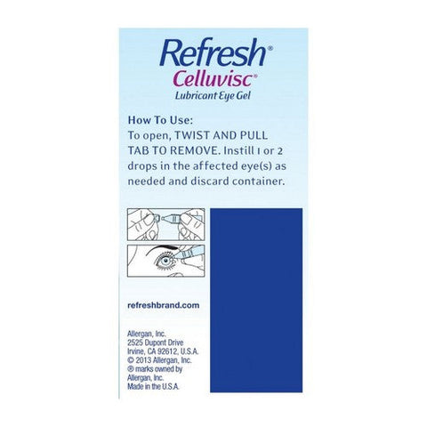 Refresh, Celluvisc Lubricant Eye Gel Single-Use Containers, 30 Count Refresh