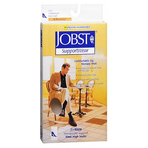 Supportwear For Men Therapeutic Support Knee High Socks Mild Compression 1 Pair by Jobst
