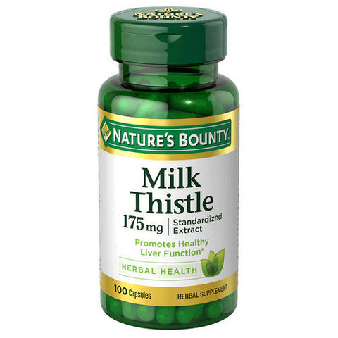 Nature's Bounty, Milk Thistle, 175 mg, 100 caps Nature's Bounty